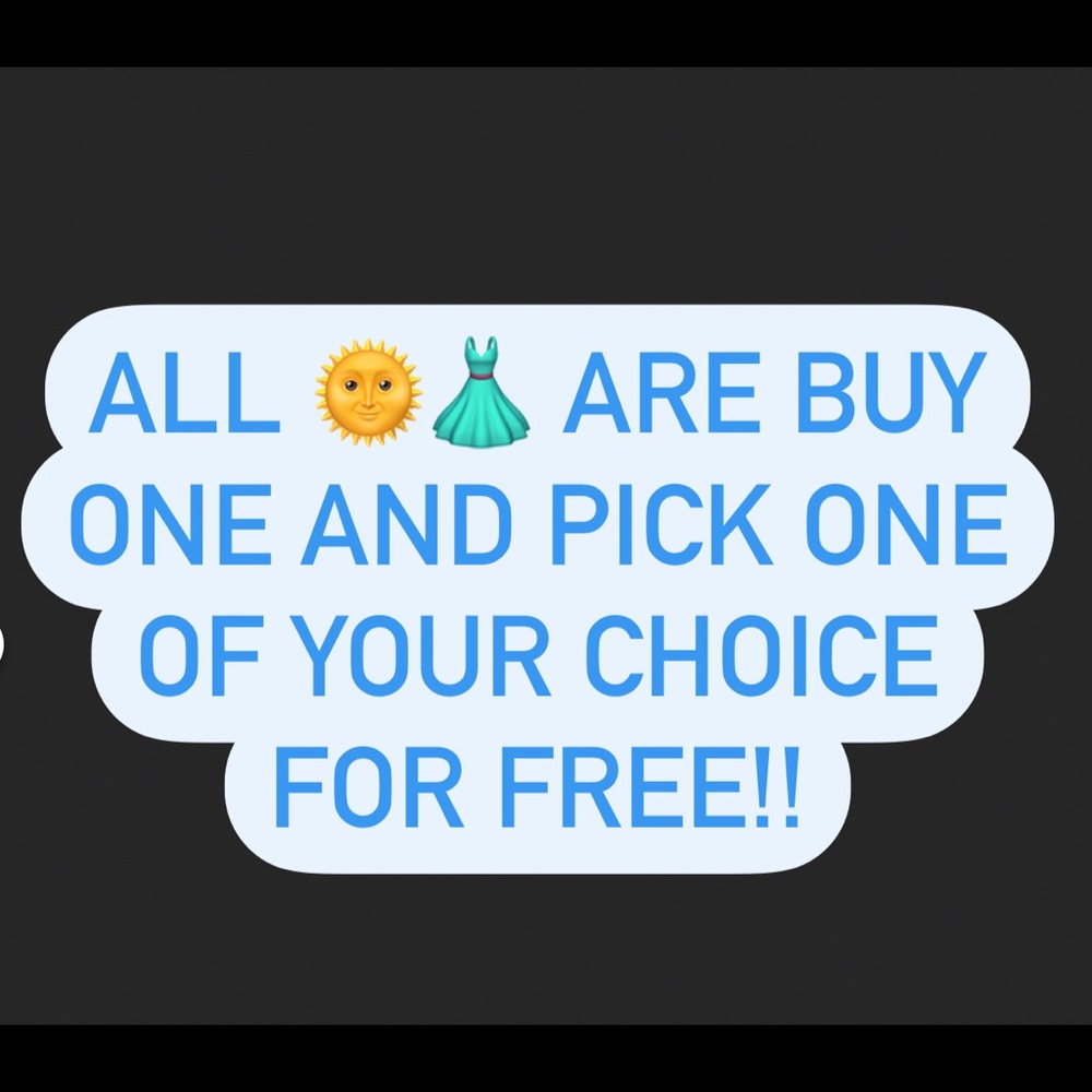 Buy one and pick your own free 🌞👗